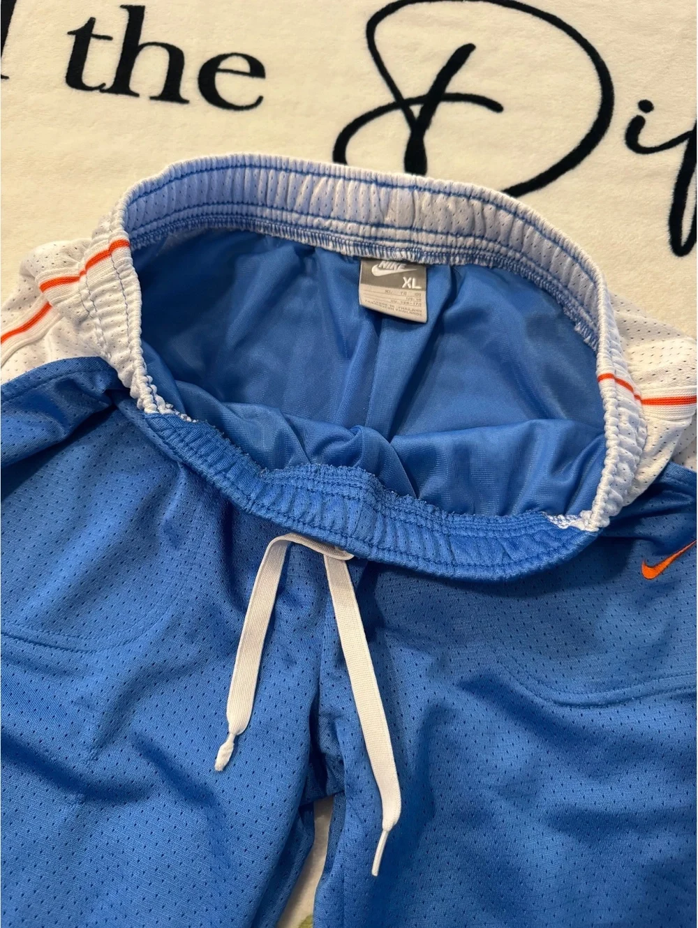 Vintage Nike athletic pants (blue and white, 90s, Big Girls' size XL
